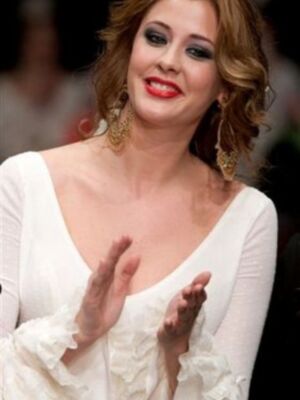 Elisabeth conto con el apoyo de su novio, el futbolista Alexis que fue a verla desfilar por primera vez 