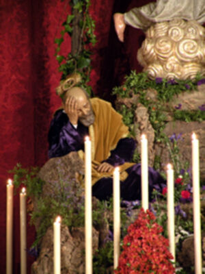 Galería del Altar y Solemne Quinario en honor de Ntro. Sr Jesucristo Orando en el Huerto de la Hermandad de Monte-Sión