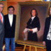 El pintor Antonio Montiel presenta el retrato de la rectora Araceli Macia en la UNED