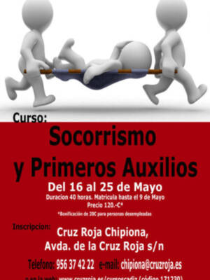 Cruz Roja de Chipiona convoca un curso de "Socorrismo y primeros auxilios"
