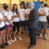 Jiménez Barrios visita el centro de tecnificación de tenis Blas Infante