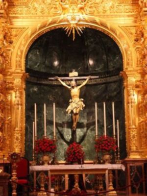 Curro Romero, primera salida pública tras salir del hospital para hacerse hermano del cachorro junto a Carmen Tello y Cayetana de Alba