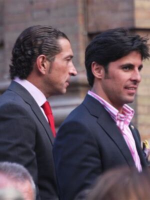 Fran Rivera y César Cadaval con San Gonzalo 