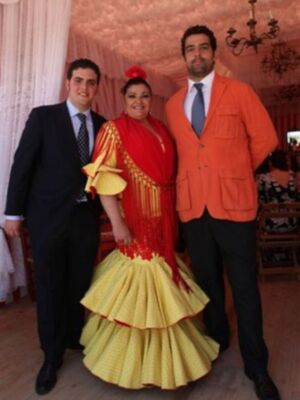 Agustín Bravo, María Teresa Campos y Charo Reina un año más en la feria de Sevilla