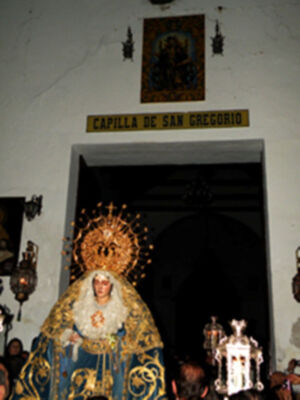 Solemne Procesión de subida de los titulares de la Hermandad de la Vera-cruz de Alcalá del Río (Sevilla)