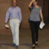 Alejandra Osborne y su marido en el cuarto mes de embarazo
