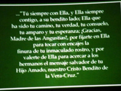 Audiovisual con el titulo Sentimiento Cofrade, vivencia de un año de vida, en la Hermandad de la Vera-cruz de Alcalá del Río