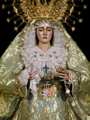 Espectacular altar de cultos de Triduo en honor a María Stma. de las Angustias Coronada de Alcalá del Río&#8207;