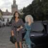 La duquesa de Alba asiste a su primera acto público tras su boda acompañada de Carmen Tello