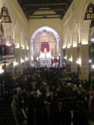  Galeria de la Solemne Función Eucarística, donde se procedió a la imposición del Fajín del Rey Juan Carlos I, a la Soledad de Alcalá del Río.