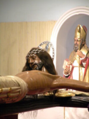 Solemne Función Eucarística con el Cristo de San Agustín en Santa Clara.