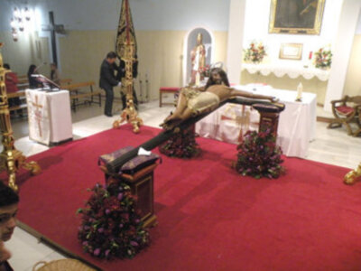 Solemne Función Eucarística con el Cristo de San Agustín en Santa Clara.