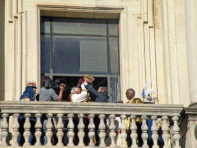 Los Reyes Magos de Oriente recorrieron las calles de sevillana.