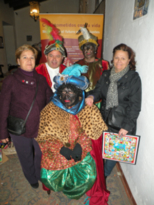 Los Reyes Magos del Belén de la Solidaridad.