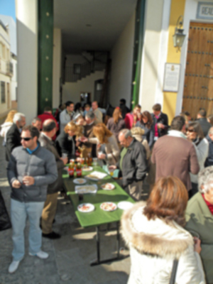 Presentación del tercer cartel de la Tertulia cofrade verde capirote de Alcalá del Río