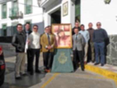 Presentación del tercer cartel de la Tertulia cofrade verde capirote de Alcalá del Río