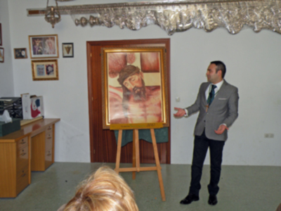 Presentación del tercer cartel de la Tertulia cofrade verde capirote de Alcalá del Río