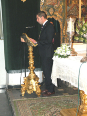 Jura del grupo joven de la, Antigua Hermandad de la vera-cruz de Alcalá del Río.