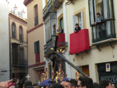 El Cristo de la Salud de la Hermandad de la Candelaria, presidio el Vía crucis, del consejo, de Hermandades y Cofradías de Sevilla 2012.