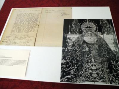 Galería de la Exposición grafica y fotográfica de la efeméride de los 200 años de cultos de Septenario de la Soledad de Alcalá del Río (Sevilla)