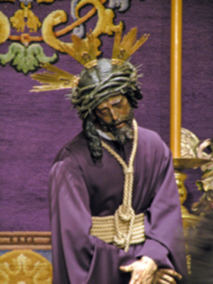 Solemne besamanos del Gran Poder en la madrugada del Sábado Pasión