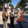 El Vicepresidente de la Diputación de Cádiz, Bernardo Villar, visita las obras de las avenidas de Sevilla y el Faro(Chipiona)