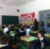 Davinia Valdés participa en una lectura continuada del Quijote realizada en el Colegio Virgen de Regla con motivo del Día Internacional del Libro(Chipiona)