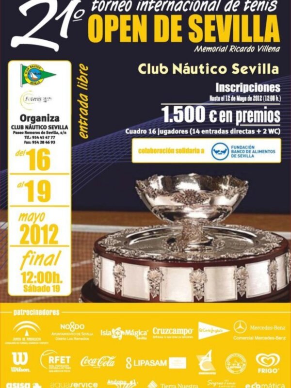 Presentación del XXI Open de Sevilla-Memorial Ricardo Villena de tenis