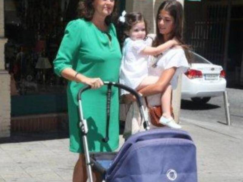 Bautizo de Manuela, nieta de Carmen Tello