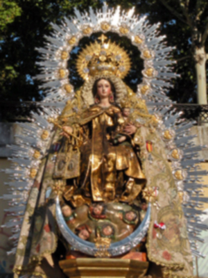 Procesión marinera de la virgen del Carmen de Calatrava.