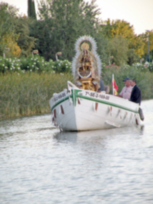 Procesión marinera de la virgen del Carmen de Calatrava.