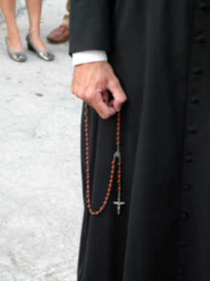 Procesión mañanera del Santo Patron San Gregorio de Osset de la localidad de Alcalá del Río