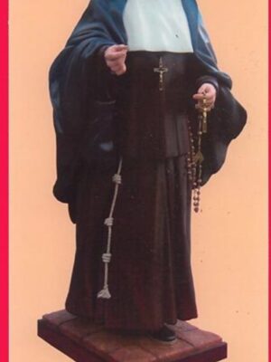 Imagen de Sta. Ángela de la Cruz, obra de Lourdes Hernández, la bendice el Cardenal Emérito de Sevilla Fray Carlos Amigo, sábado 13 de octubre, Basílica de Mª Auxiliadora.
