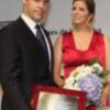 Luis Alfonso de Borbón y su esposa Margarita Vargas, padrinos de la magnifica fiesta de la revista Escaparate en Sevilla