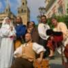 Representaciones de don Juan Tenorio en las calles de Sevilla por Viento Sur 
