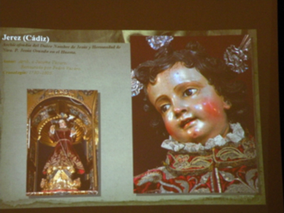 Provincia. Benjamín Domínguez, diserto una ponencia sobre el arte de la imaginería del Dulce nombres de Jesús, en la corporación del Nazareno de Alcalá del Río.