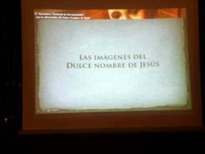 Provincia. Benjamín Domínguez, diserto una ponencia sobre el arte de la imaginería del Dulce nombres de Jesús, en la corporación del Nazareno de Alcalá del Río.