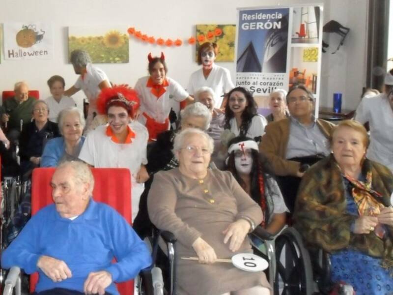El terror de Halloween se deja sentir en la Residencia Gerón