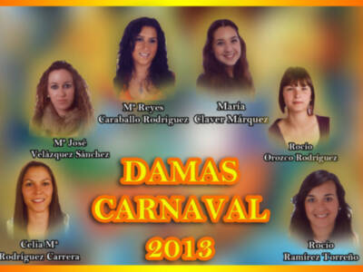 Elegidas seis damas que optan a ser Perla del Carnaval 2013 de Chipiona