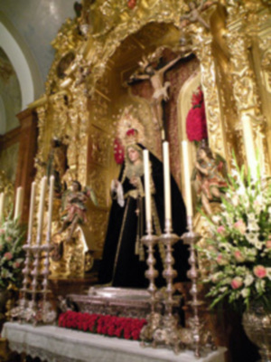 Provincia. Misa de difuntos  en la Hermandad de la vera-cruz de Alcalá del Río