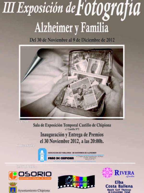 Convocada la Exposición de Fotografía "Alzheimer y Familia"(Chipiona)