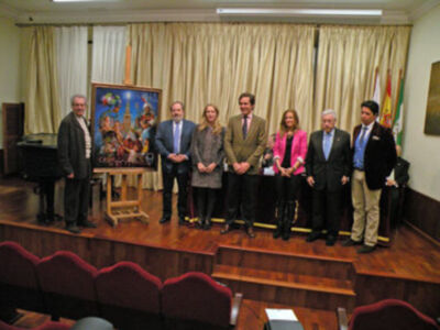 Sevilla.Presentado el cartel anunciador de la cabalgata de Reyes Magos del 2013, obra del pintor José Alberto Bedoya.