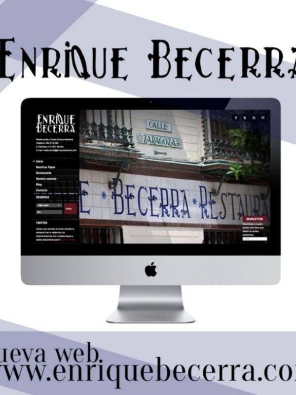 Presentación web del Restaurante Enrique Becerra en Zaragoza.