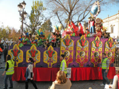 Sevilla.Cabalgata de Reyes Magos de Sevilla 2013, 1º parte