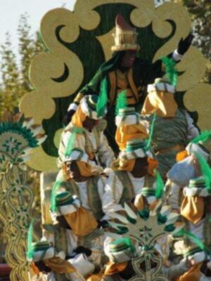 Sergio Ramos y Pilar Rubio fueron a ver a Davila Miura convertido en rey Baltasar.