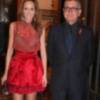 Sandra Ibarra junto a Juan Ramón Lucas, una mujer solidaria