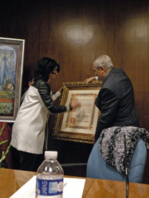 El cartel de la Semana Santa sevillana 2013 atrapado en una pintura