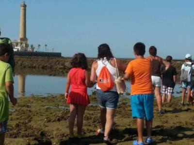 Las visitas a los corrales de pesca se convierten en uno de los principales atractivos turísticos para los visitantes(Chipiona) 