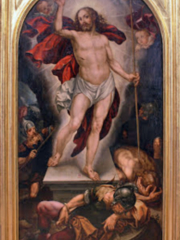 Sevilla. Presentación de la restauración de la tabla La Resurreción (1590) de Alonso Vázquez por Benjamín Domínguez Gómez