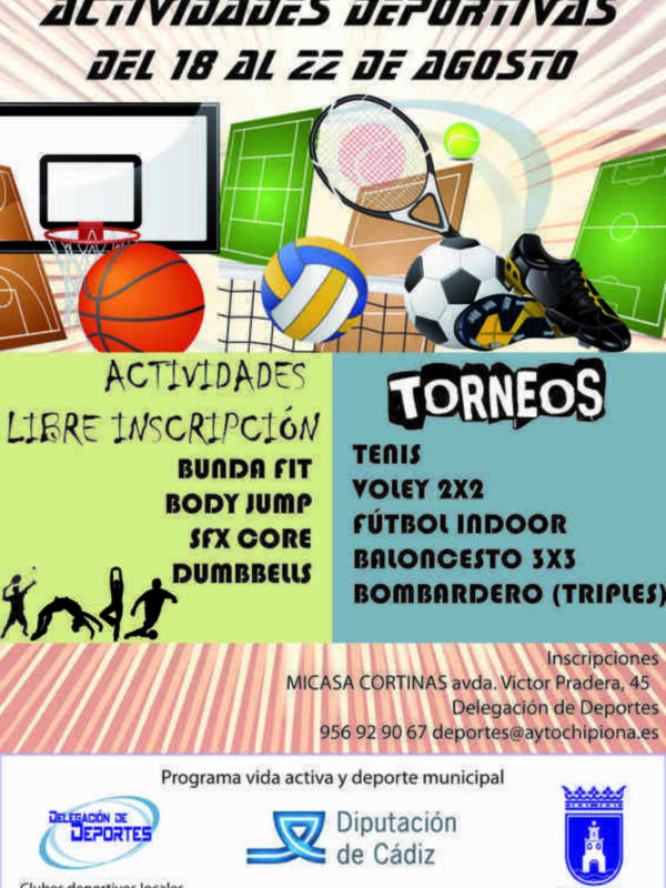 La Semana del Deporte volverá promover en verano la convivencia entre practicantes de las diferentes modalidades(Chipiona)